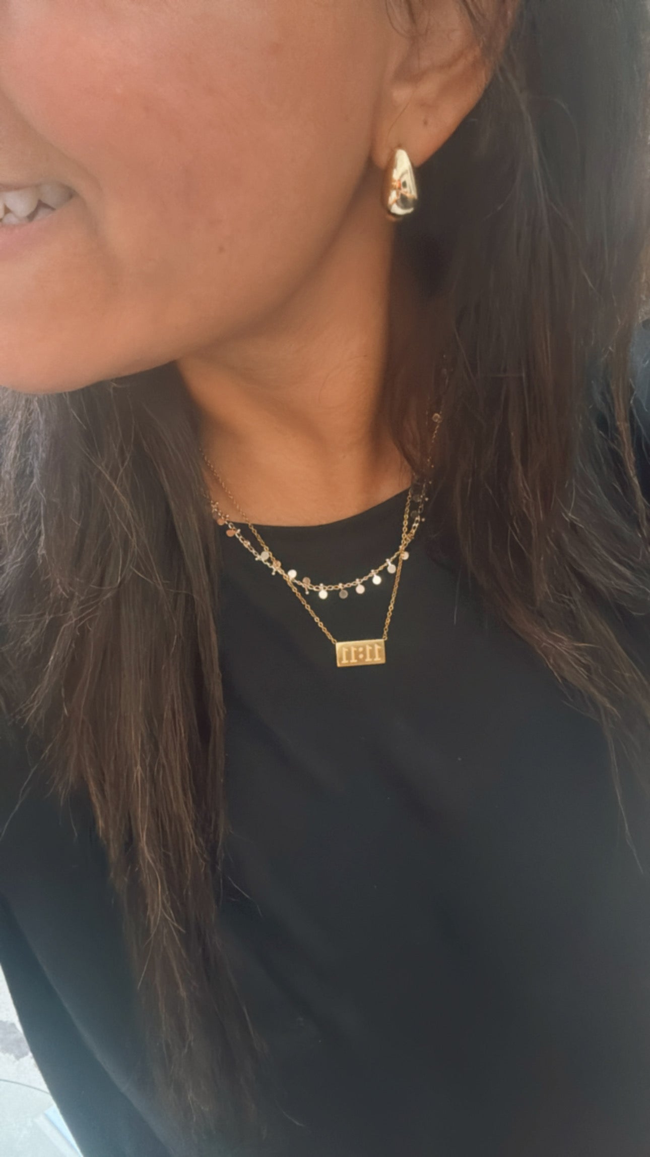 Gold Disc Necklace