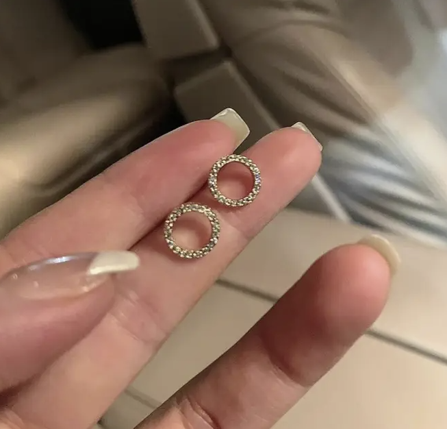 Diamond Circle Studs