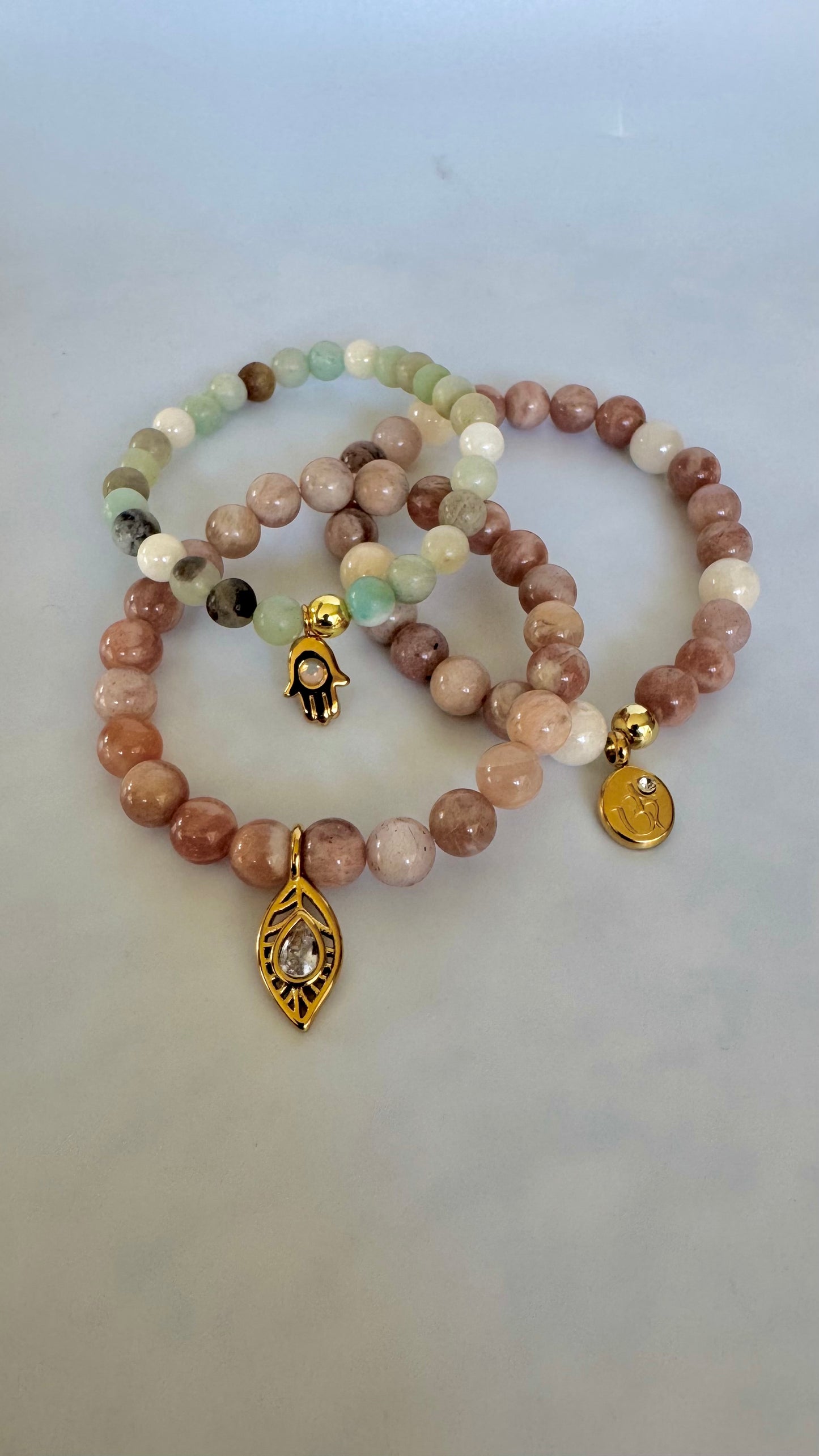Amazonite Hamsa Intention Bracelet