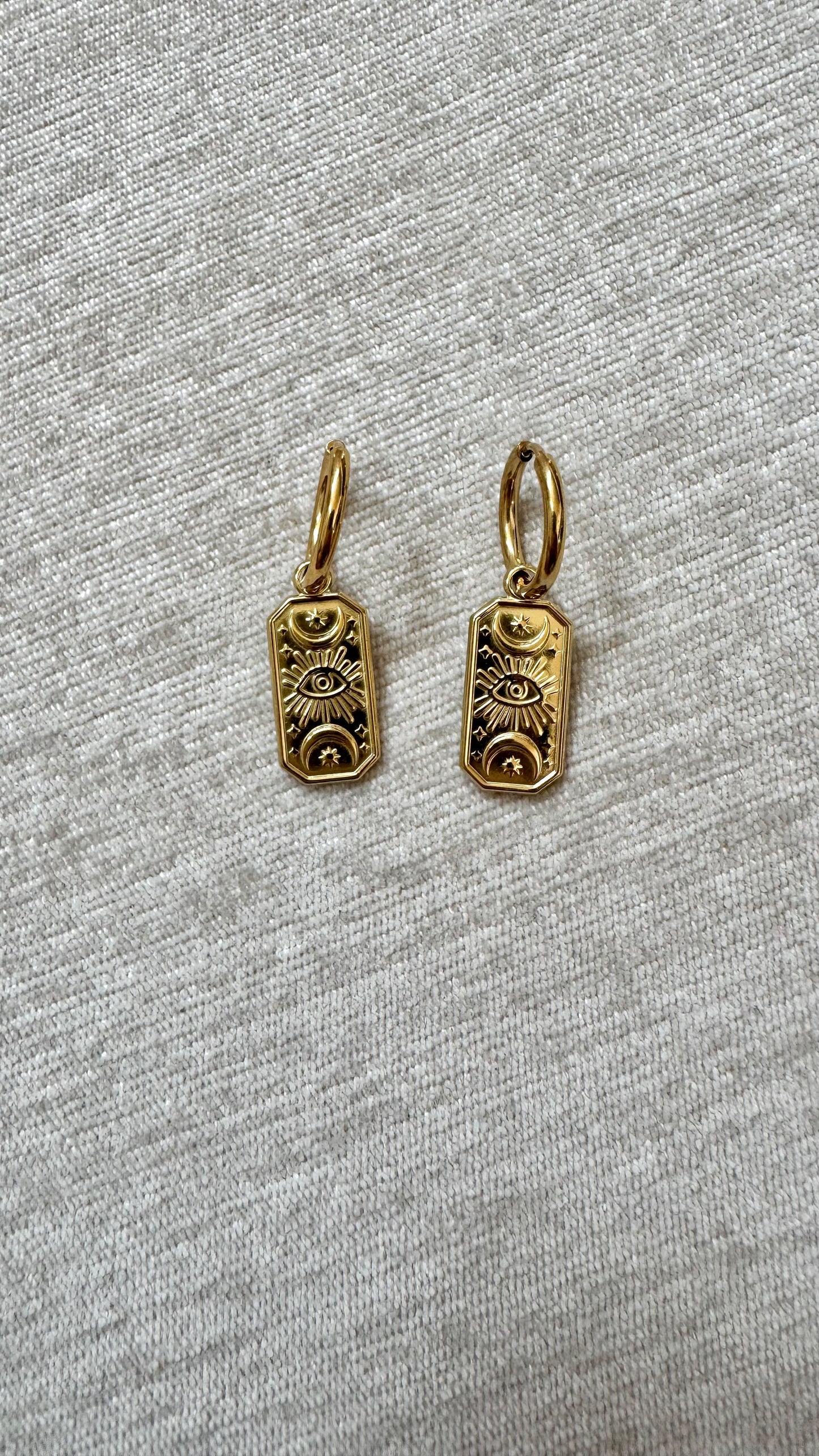Solstice Charm Huggies