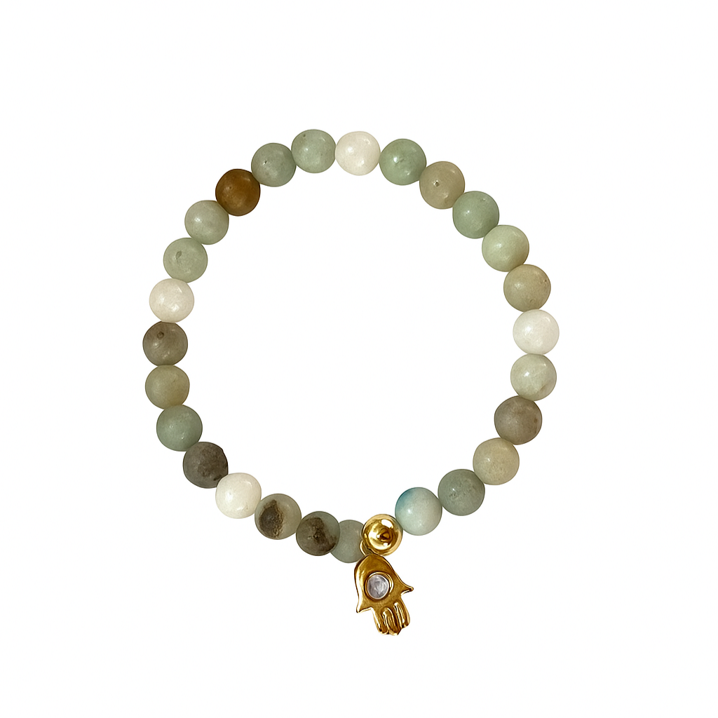 Amazonite Hamsa Intention Bracelet