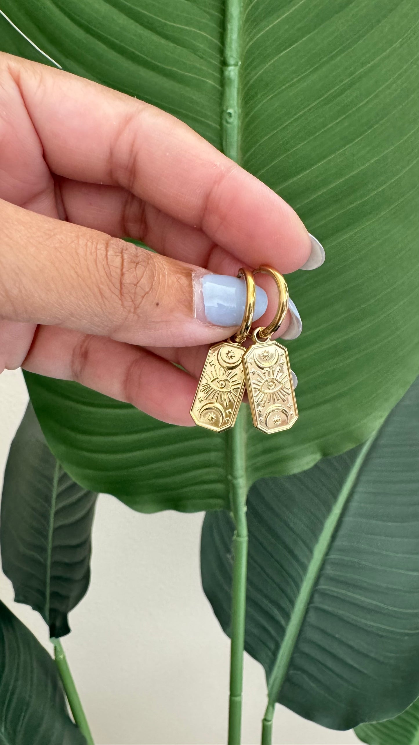 Solstice Charm Huggies