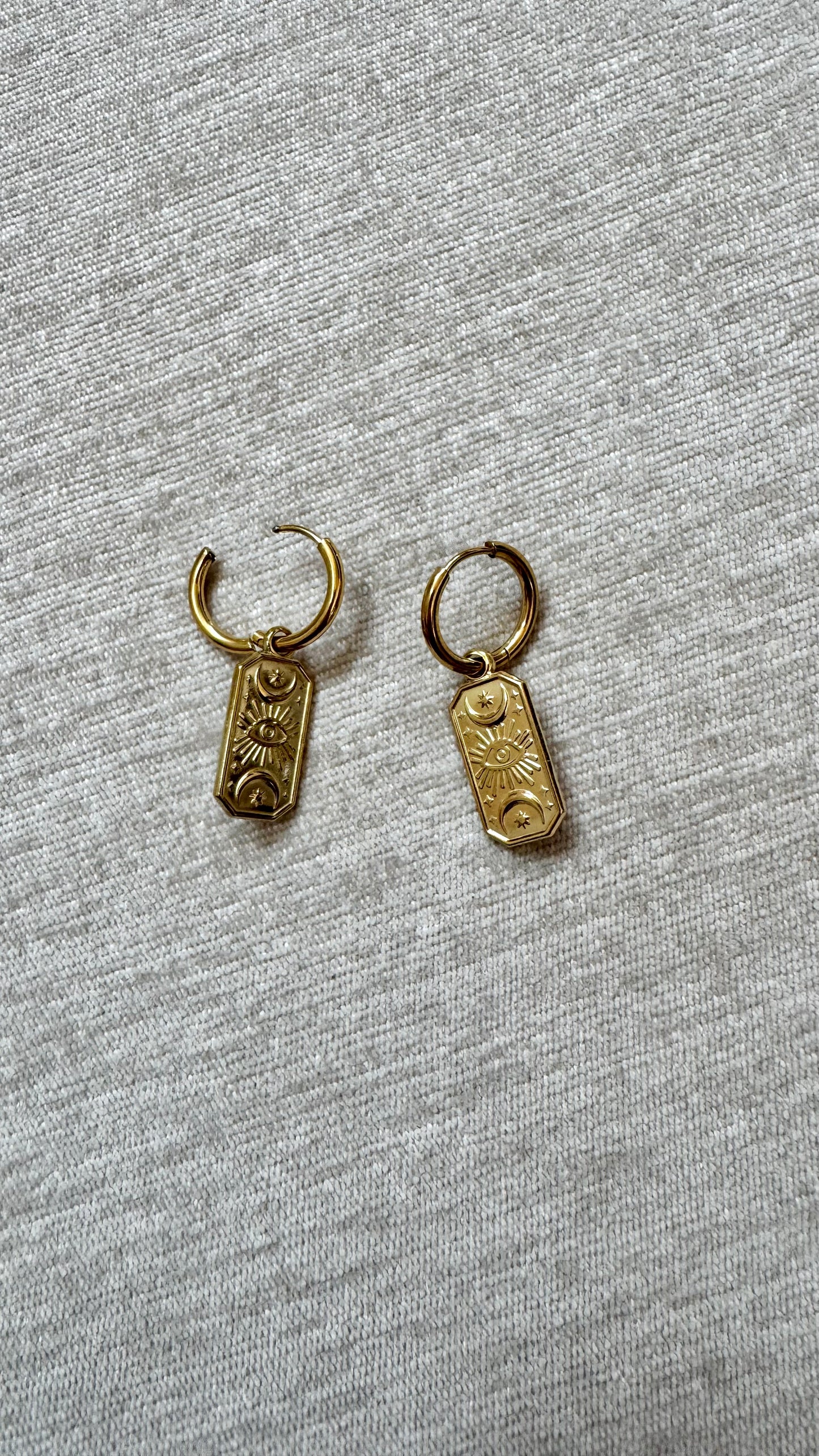 Solstice Charm Huggies