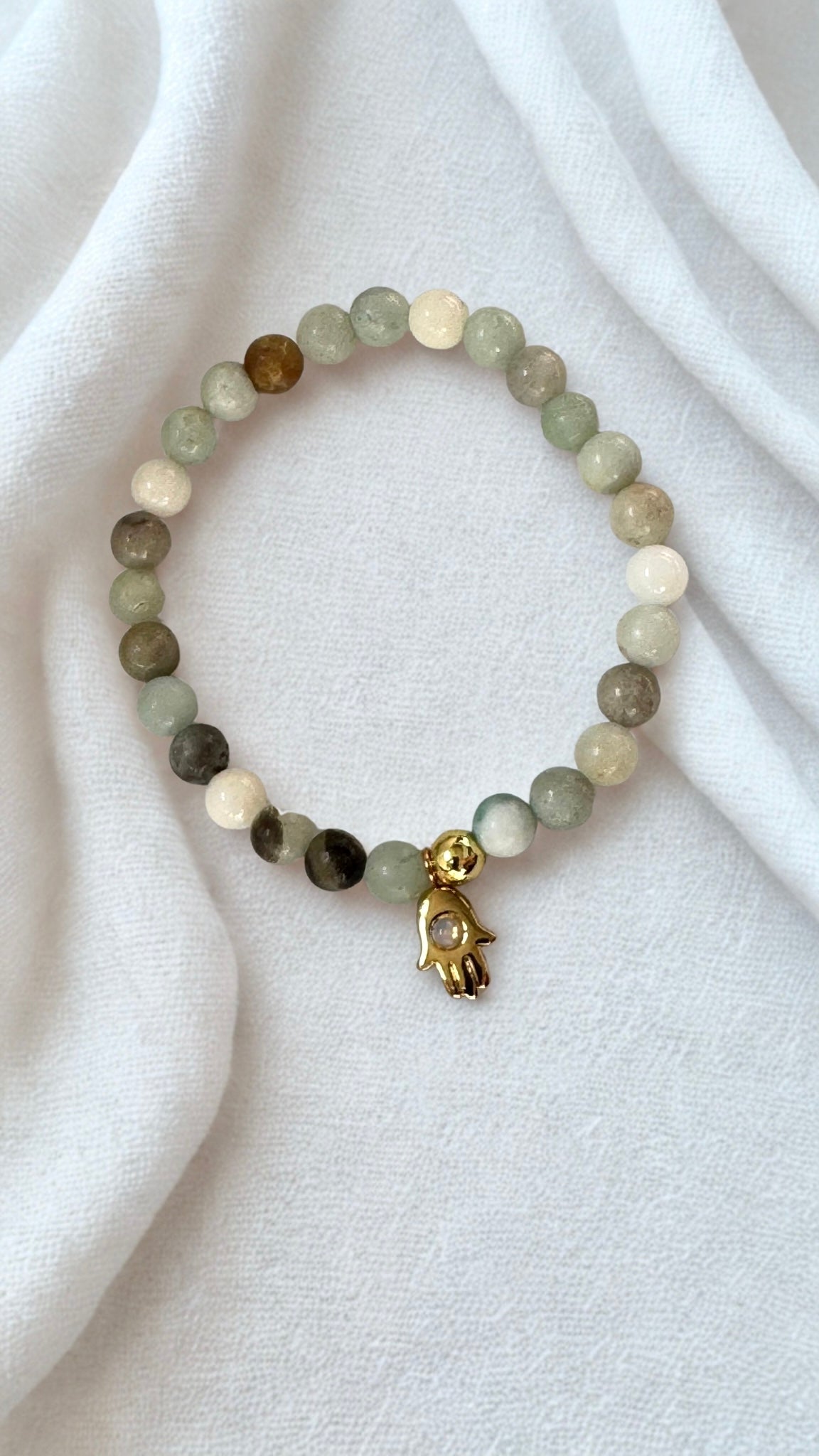 Amazonite Hamsa Intention Bracelet