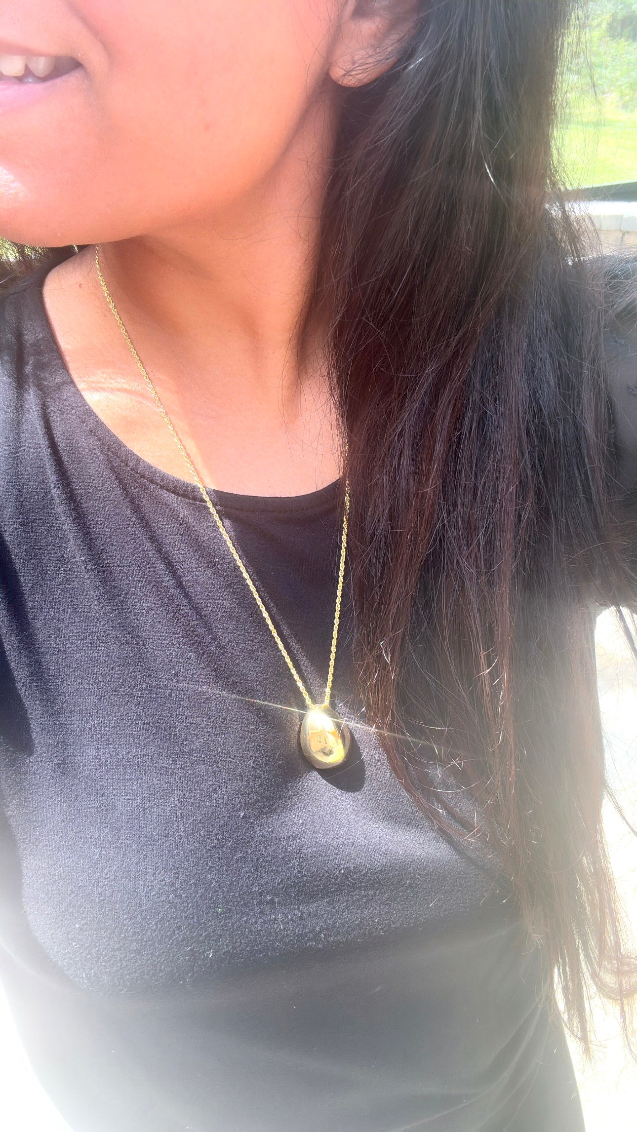 Lori Gold Teardrop Necklace