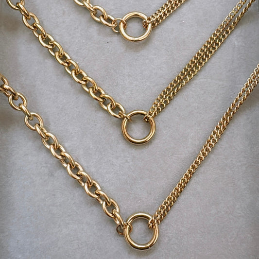 Links + Double Chain Necklace