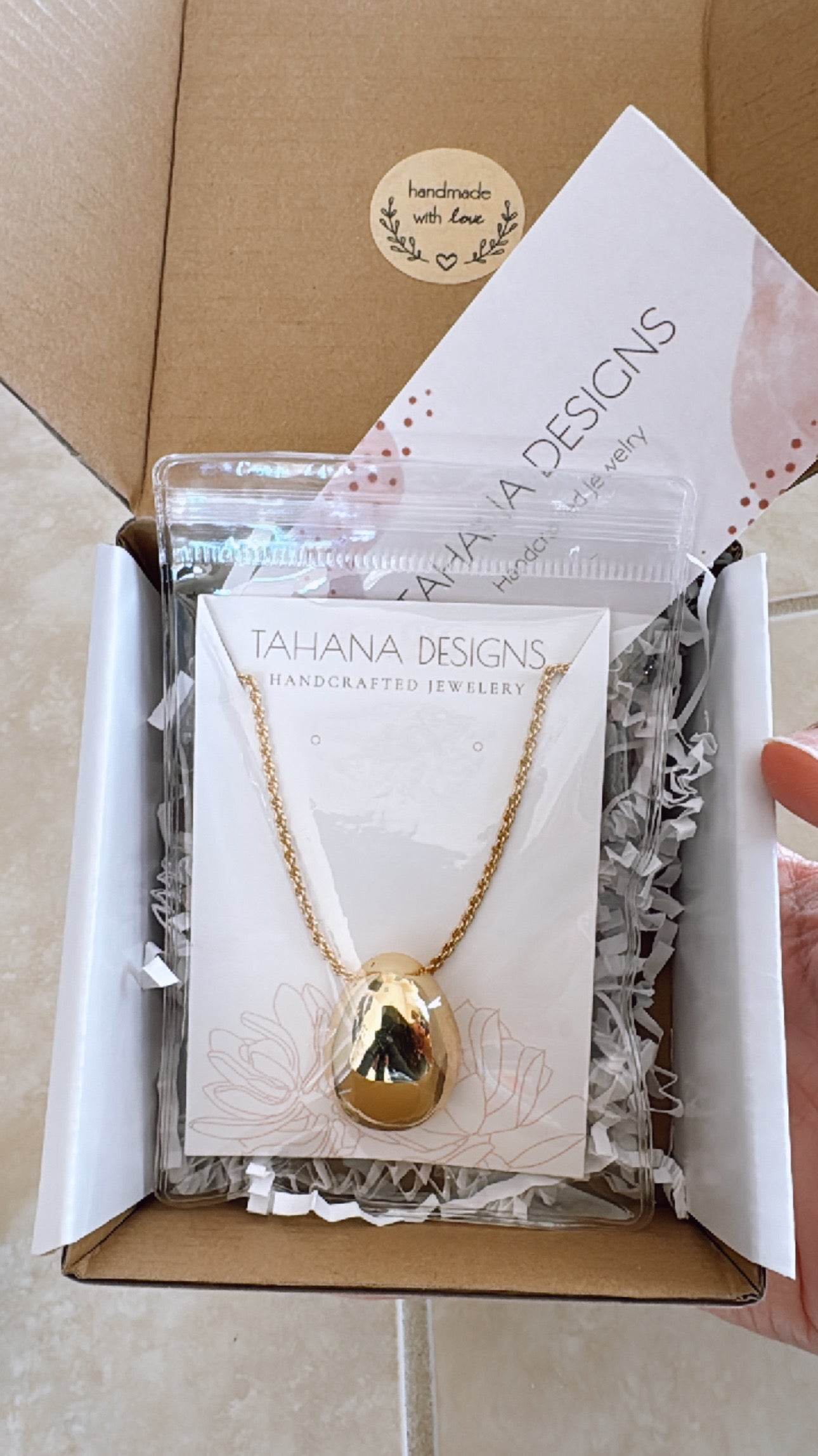 Lori Gold Teardrop Necklace