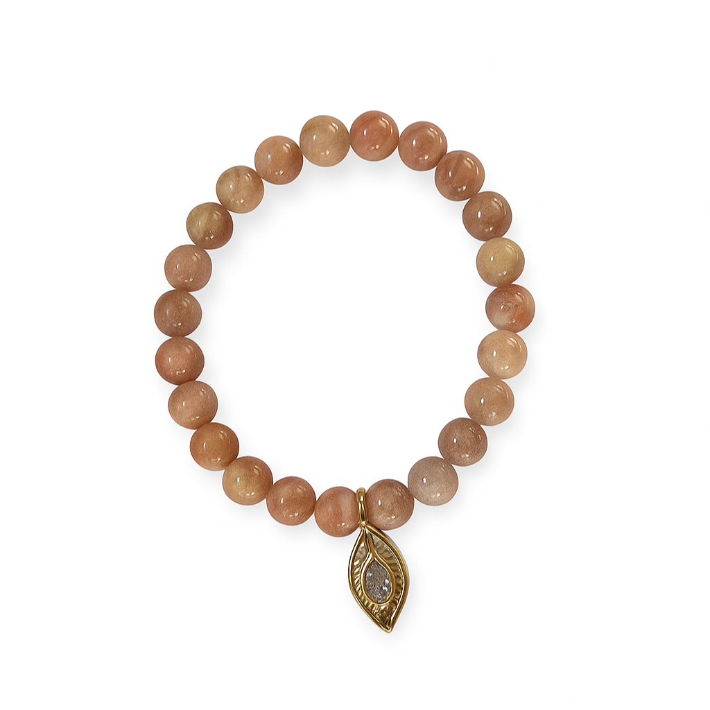 Sunstone Leaf Bracelet