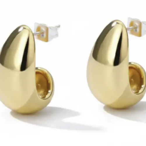 Teardrop Gold Earrings, Mini Kylie Earrings