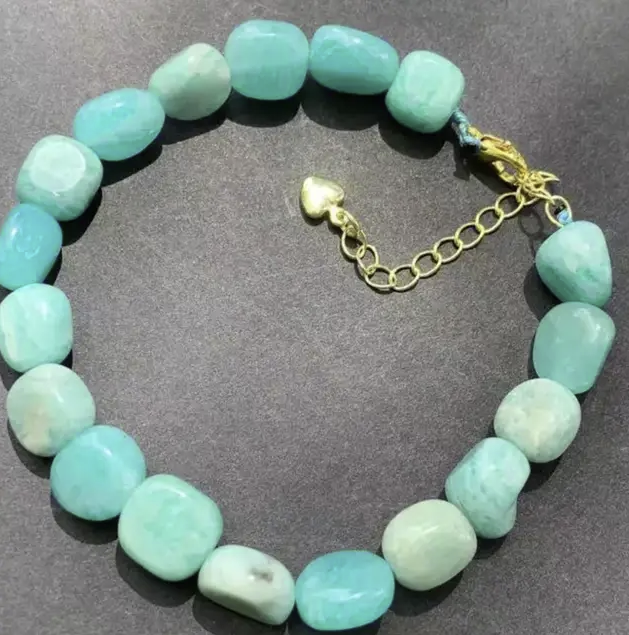 Natural Amazonite Blue Stone Bracelet