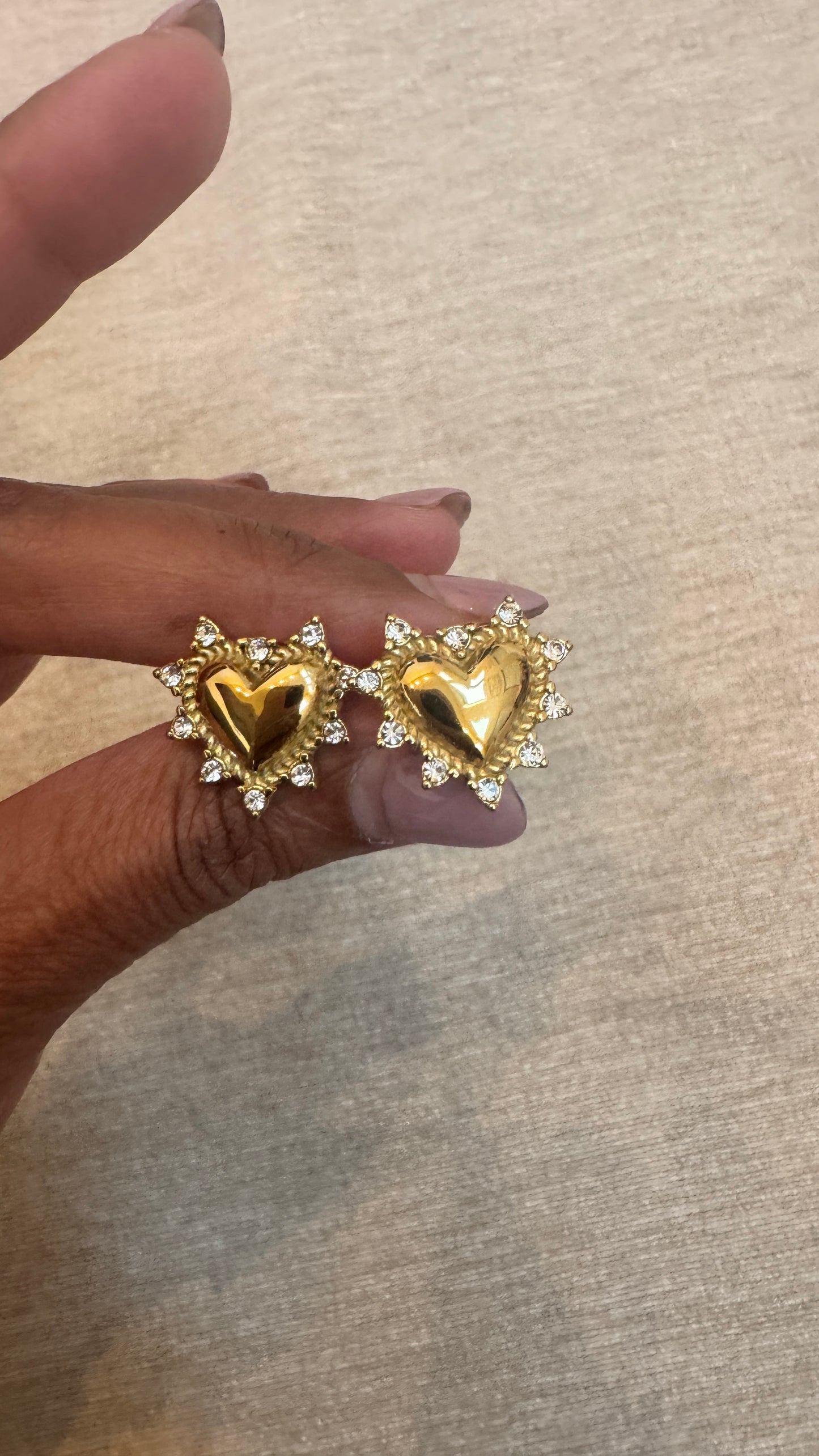 Golden Heart Radiance Studs