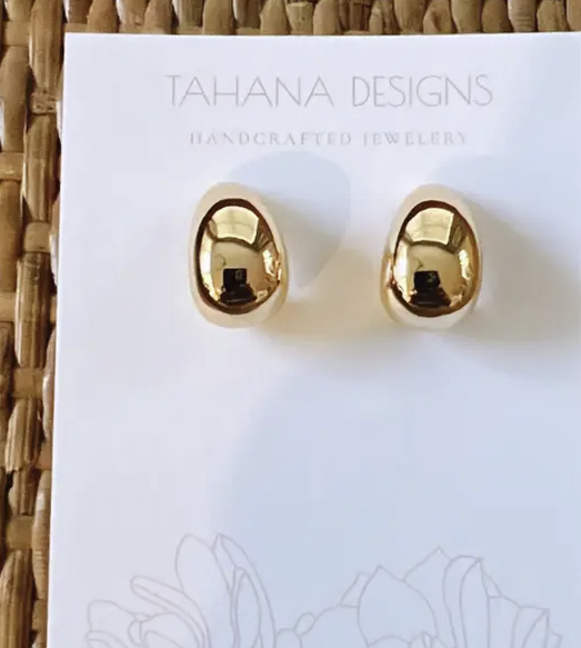 Teardrop Gold Earrings, Mini Kylie Earrings