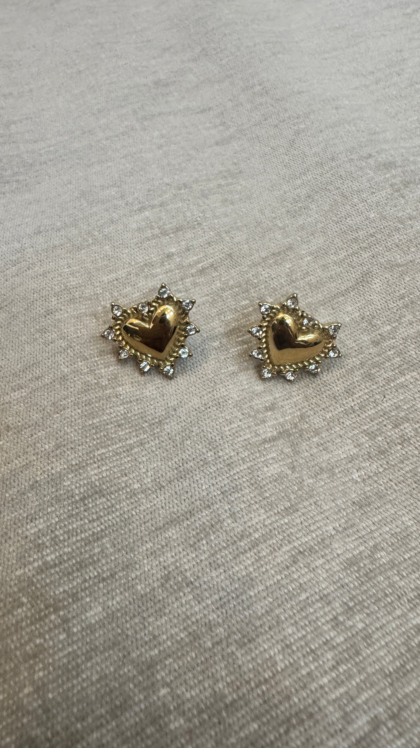 Golden Heart Radiance Studs