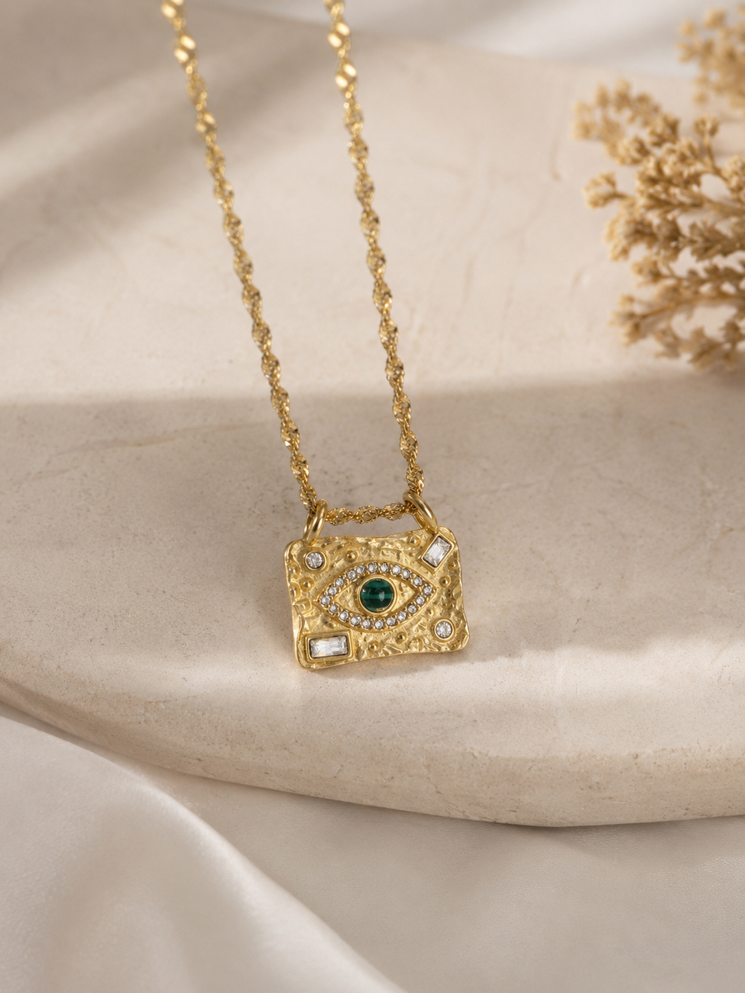 Emerald Eye Necklace